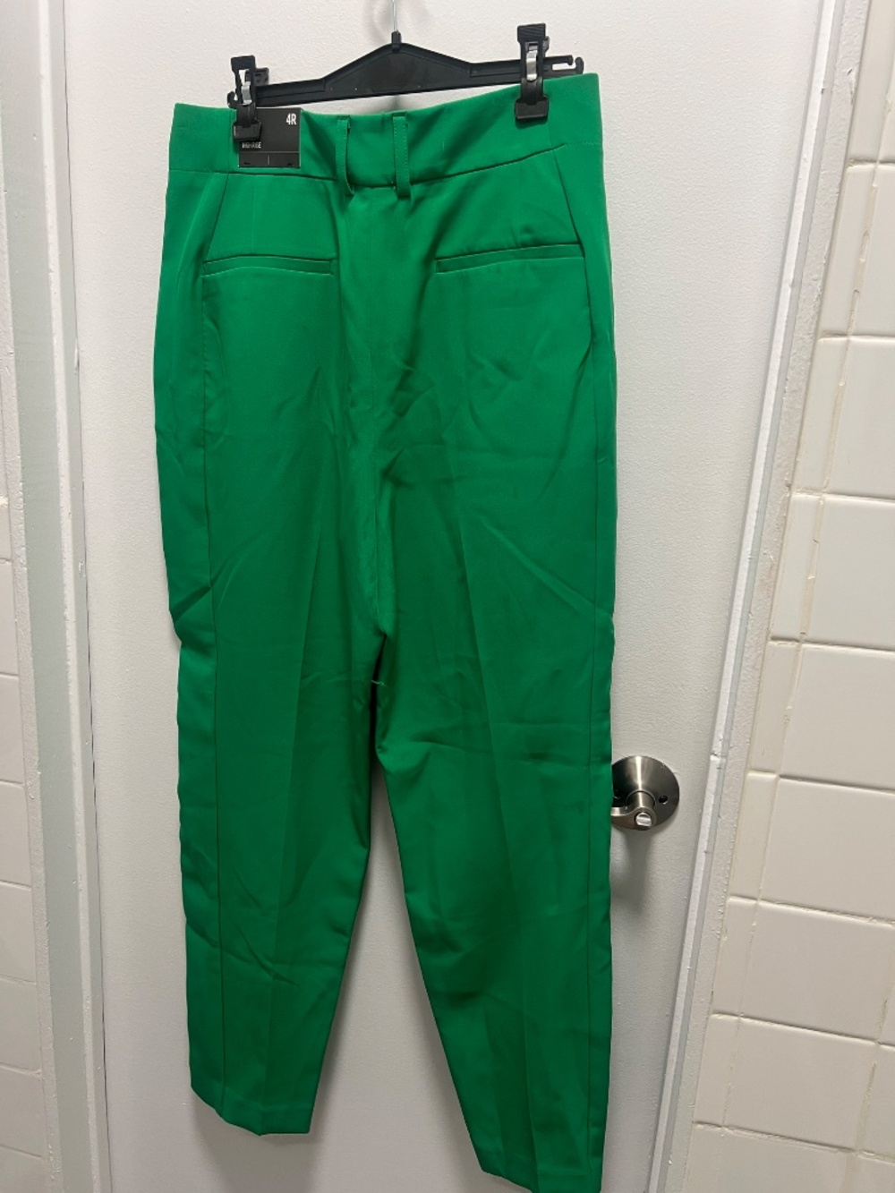 Express Green Boyfriend Blazer and Pleated Pants - Picture 2 of 6